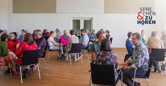 Bild zur Veranstaltung Sprechen & Zuhören - Dialoge Studium Transformationsstudien