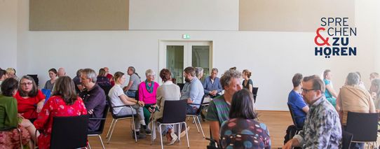 Bild zur Veranstaltung „Sprechen und Zuhören“ – Ein Dialogformat für alle!